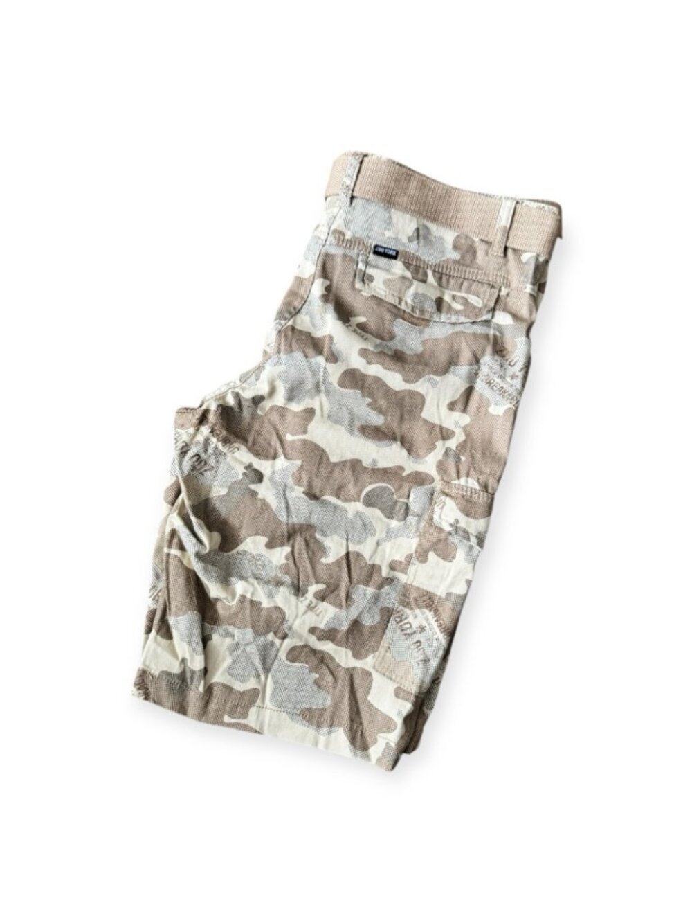 Vintage Zoo York Men 34 Unbreakable Camo Cargo Shorts Belt Y2K Grunge Skate 90s - Picture 2 of 5